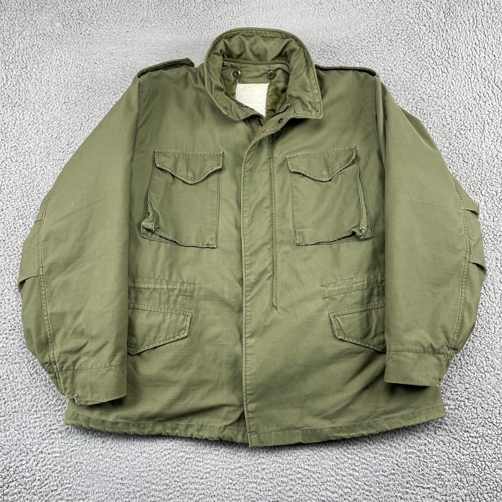 Alpha Industries Field Coat Men XL Green OG-107 M-65 Military Cold Weather Coat